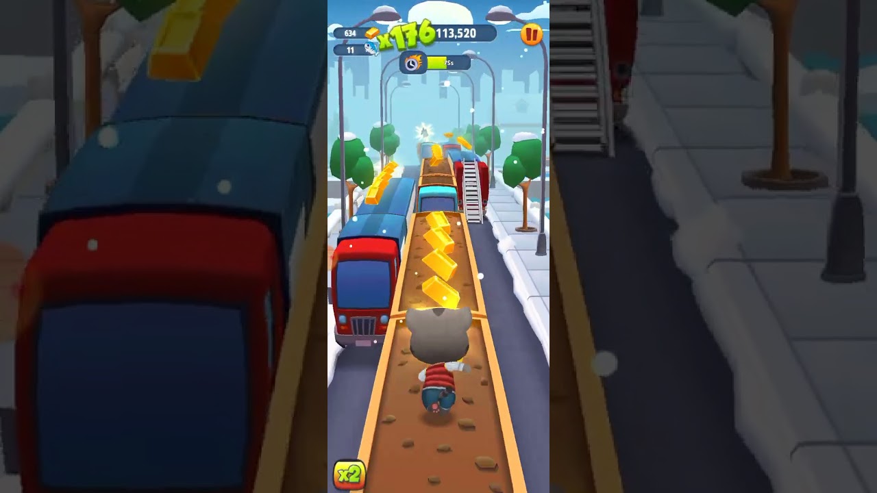Talking Tom cat runn gold run
