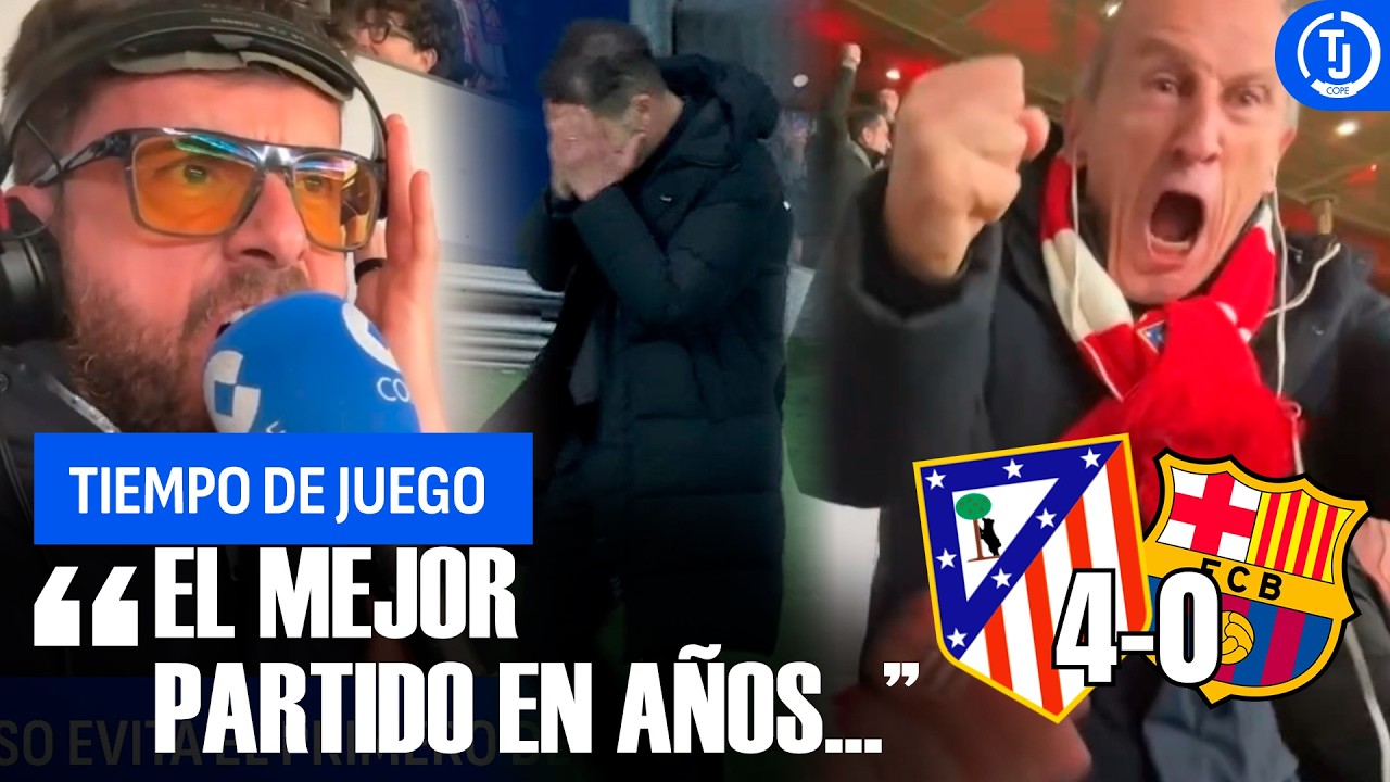 ¡PETÓN ESTALLA DE ALEGRÍA VIENDO AL MEJOR ATLETI EN AÑOS! | ATLÉTICO de MADRID 4-0 FC BARCELONA