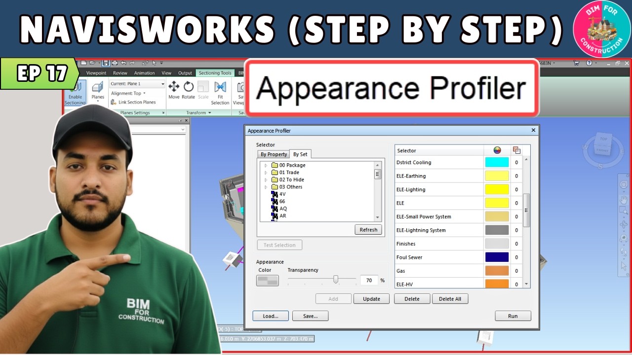 #17 Navisworks Tutorial: Appearance Profiler in Navis