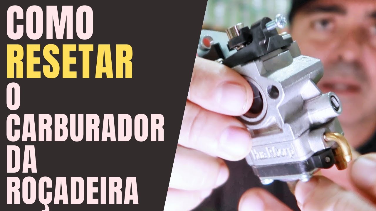 Roçadeira desregulada? Como Resetar o Carburador da roçadeira para a regulagem original