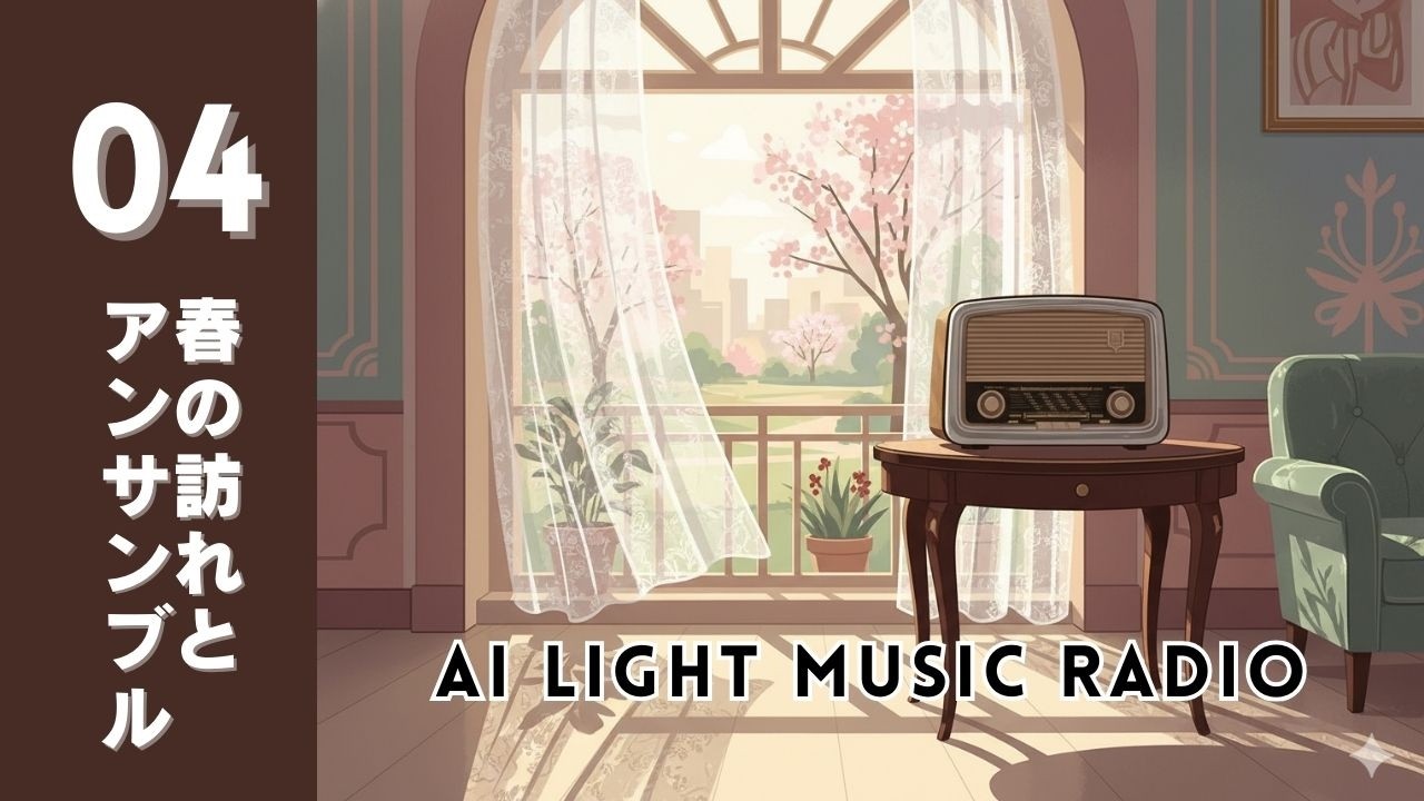 (AI Music) March's Gentle Sunlight - 70s-style Radio - With British-style light music [#04]