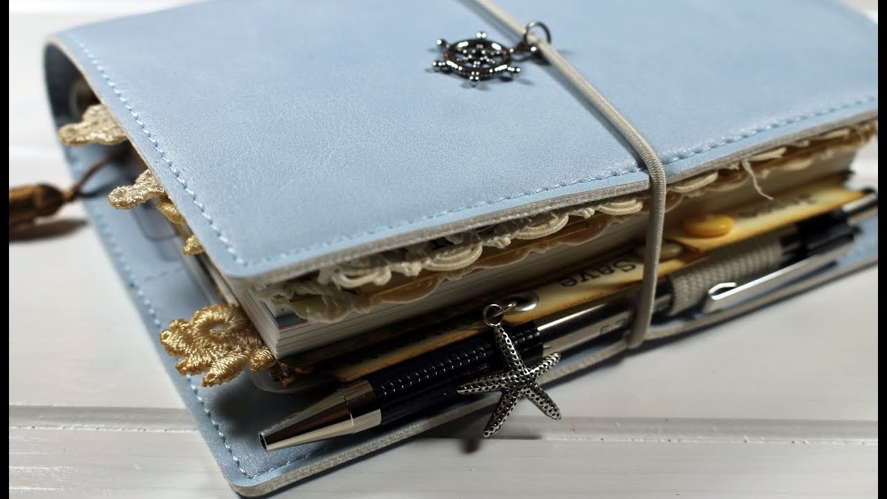 Vintage Beach Filofax - Altered Planner