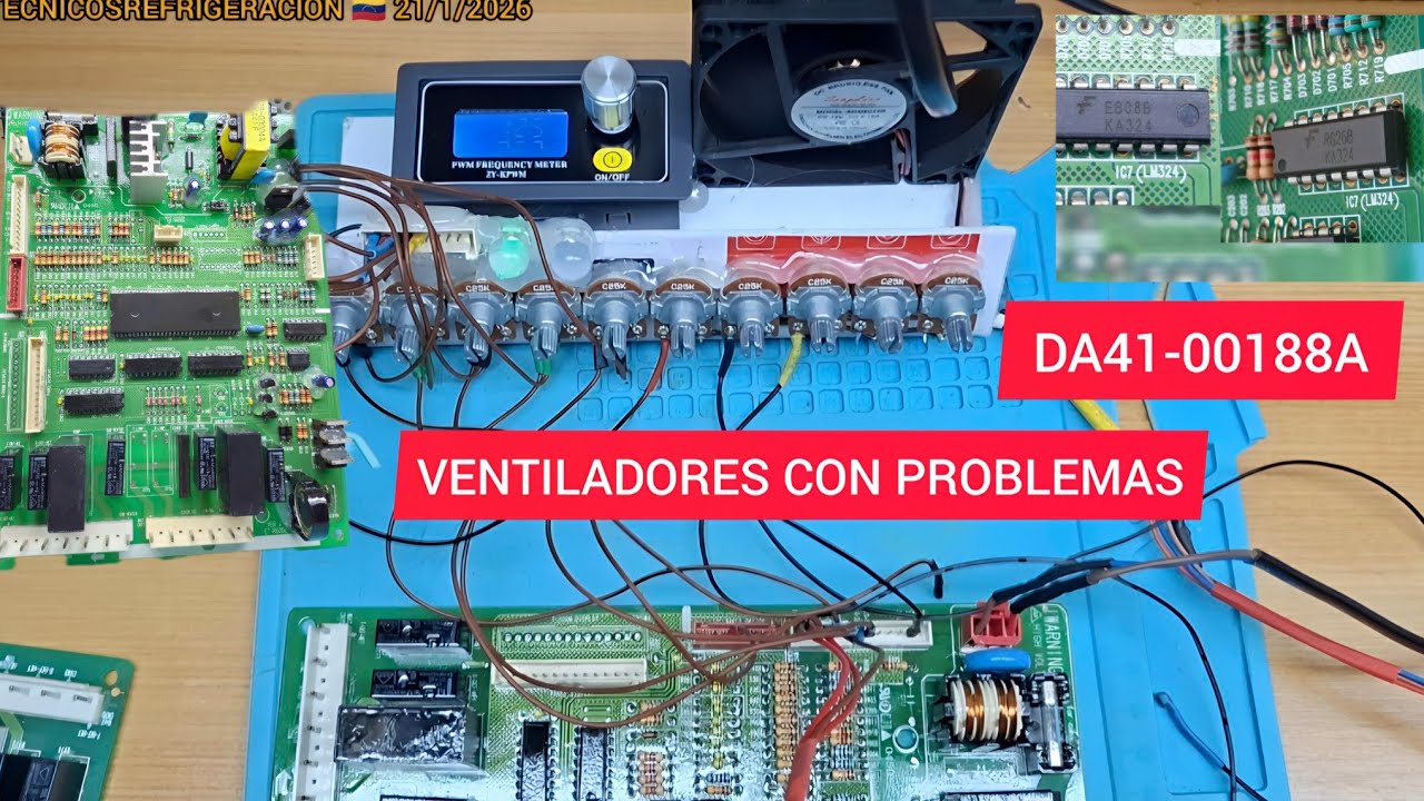 DA41-00188A TARJETA SAMSUNG RS21DANS  CON PROBLEMA DE LOS VENTILADORES 