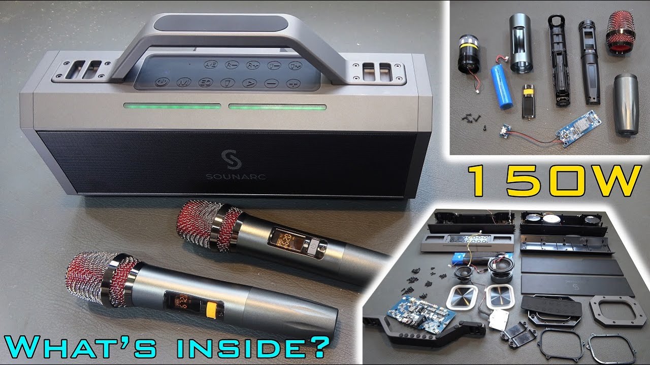 What's inside SOUNARC K1 150W Bluetooth Speaker