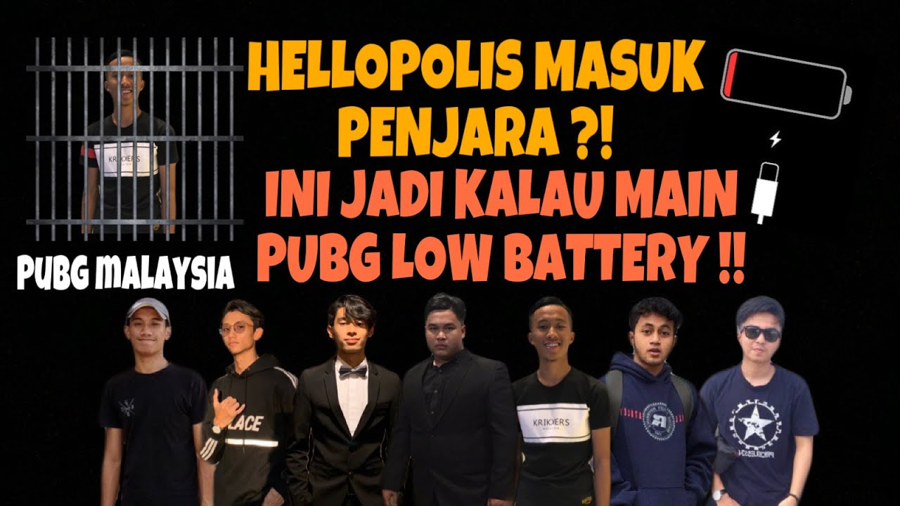 HELLOPOLIS MASUK PENJARA ?! LOW BATTERY PUNCA KALAH PUBG ! | MantapJiwa | FUNNY PUBG MALAYSIA