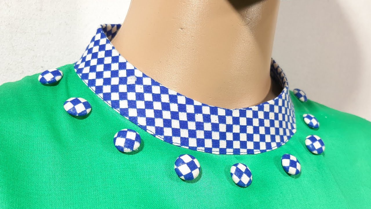 Perfect Back Open Round collar neck cutting and stitching with zip in Hindi