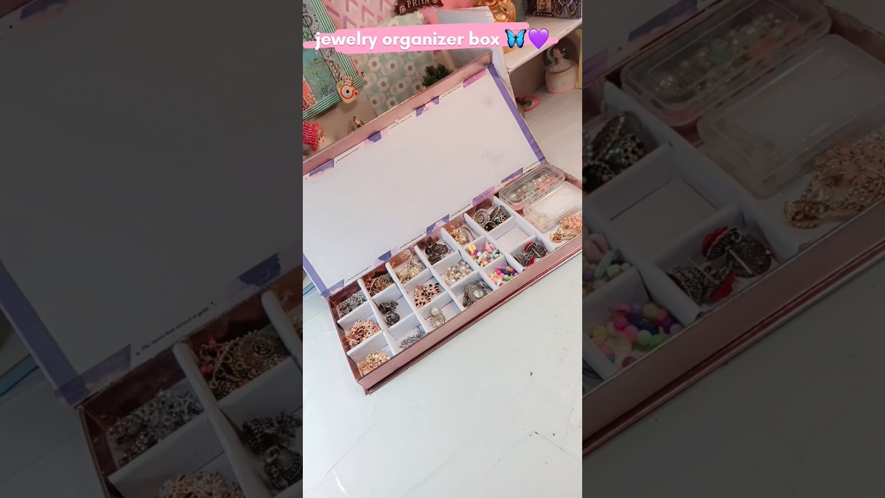 diy aesthetic  jewelry organizer box💫 📦😱
