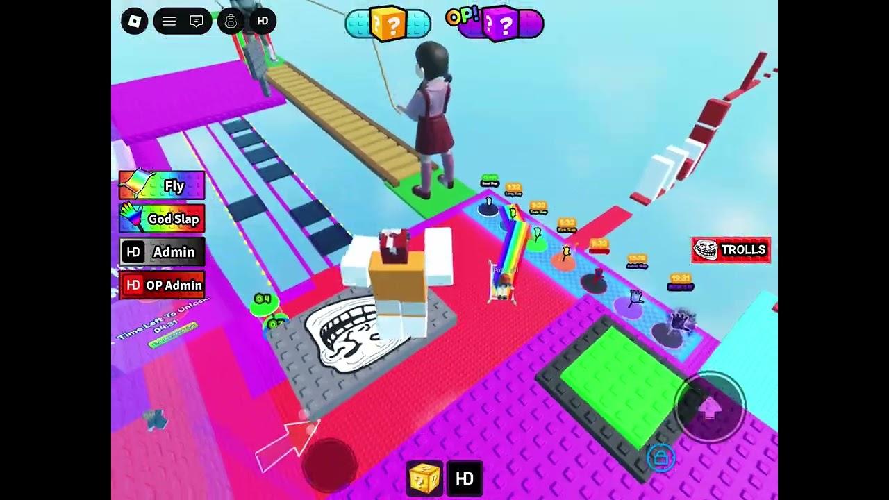 Mix games playing+trolling in admin tower 