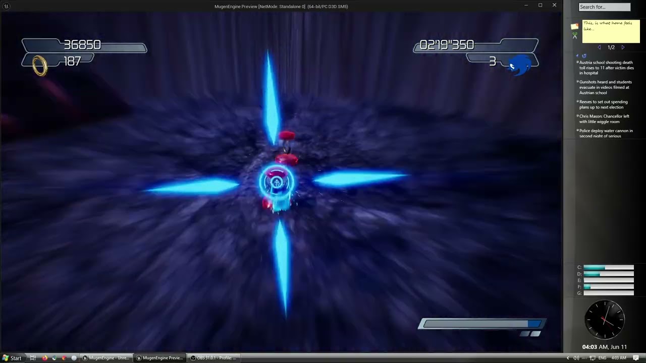 Sonic Crisis - Devlog 1 (Sonic fangame in Unreal Engine)