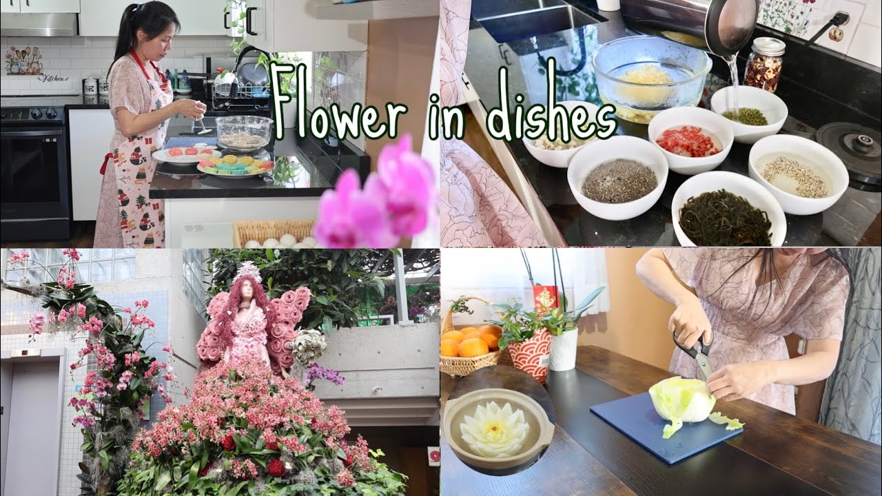 #23 Flower-shaped cassava cakes # Cozy flower soup # Flowers in bloom 