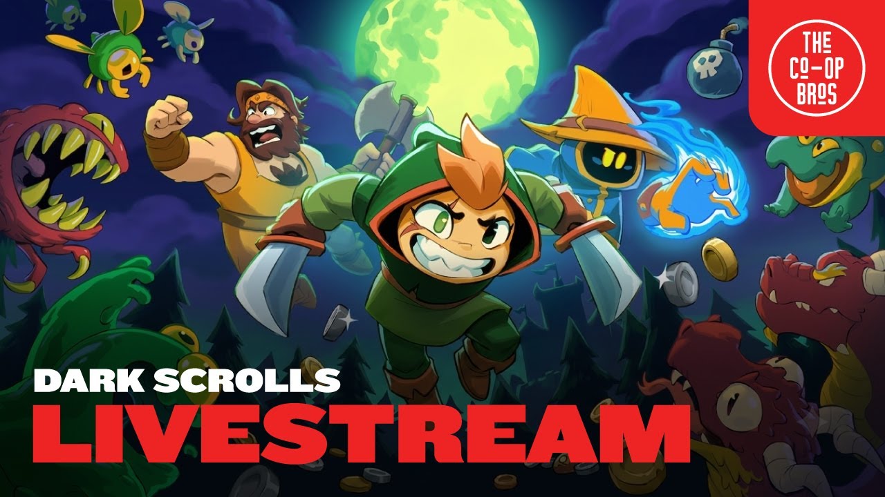 Dark Scrolls Livestream | New Retro Co-Op Game!!