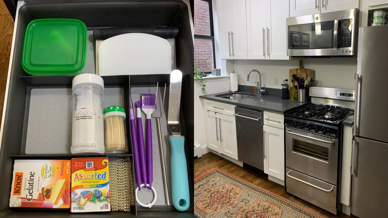 TOUR MY BAKING SUPPLIES | baking essentials + small kitchen organization tips!