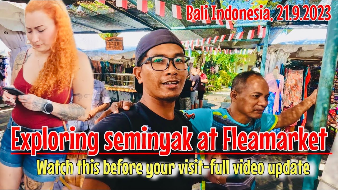 Seminyak Bali || Exploring Seminyak area at Fleamarket traditional market at Seminyak Bali