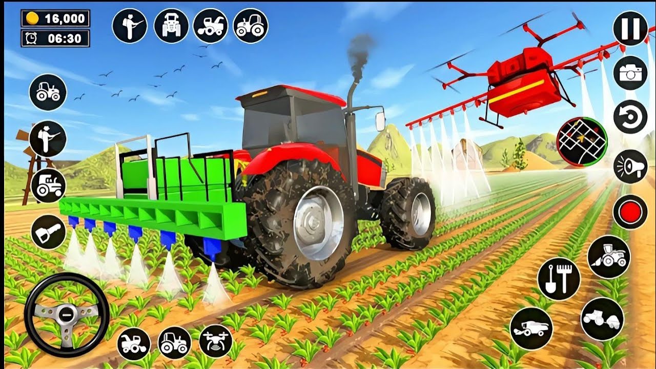 Real Tractor Driving Simulator | Day in the Life of a Rice Farmer
