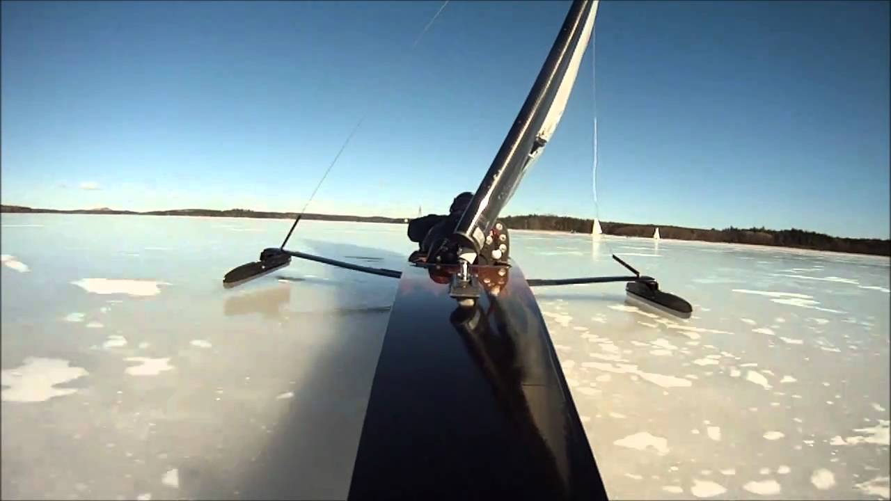 Isjakt-segling på Stora Värtan