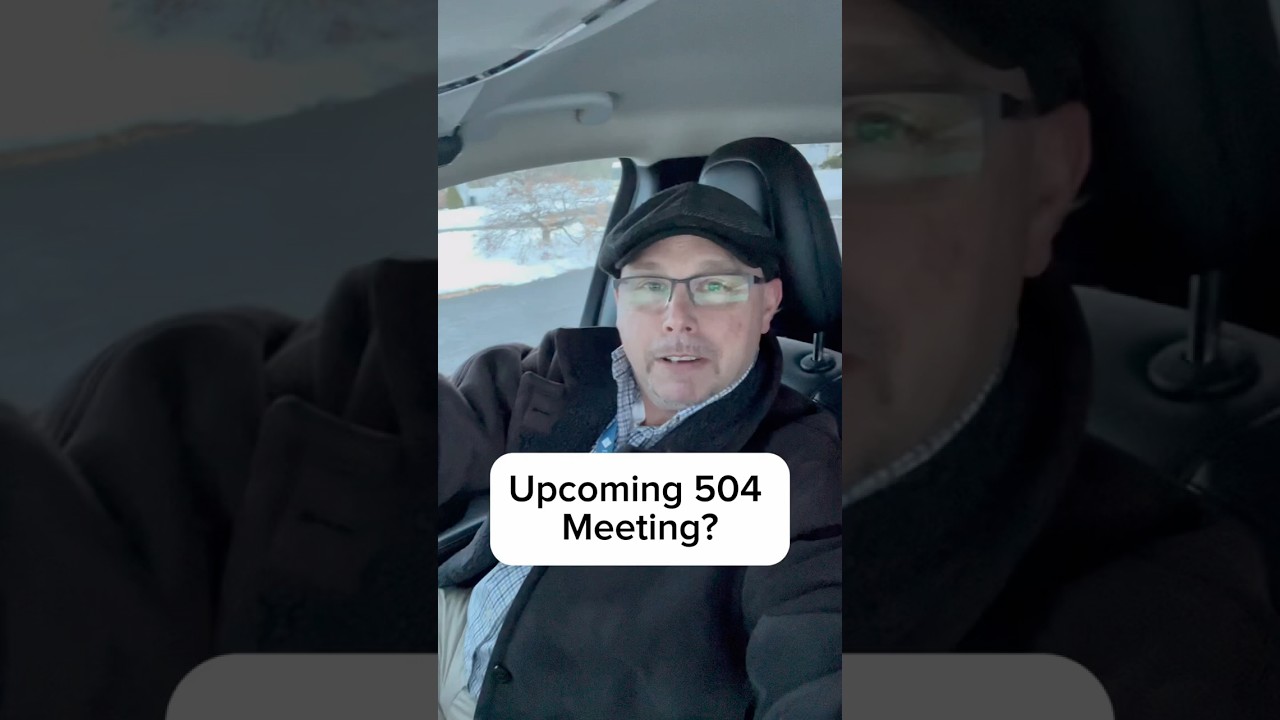 Remind The School That Your Child’s 504 Meeting Needs To Get Scheduled 