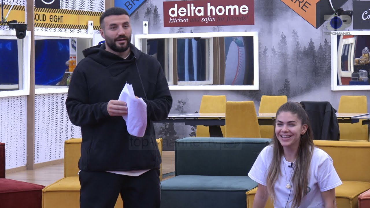 Momente të ëmbla gjatë provave, PM dhe Sarah puthen me njëri-tjetrin - Big Brother Albania Vip