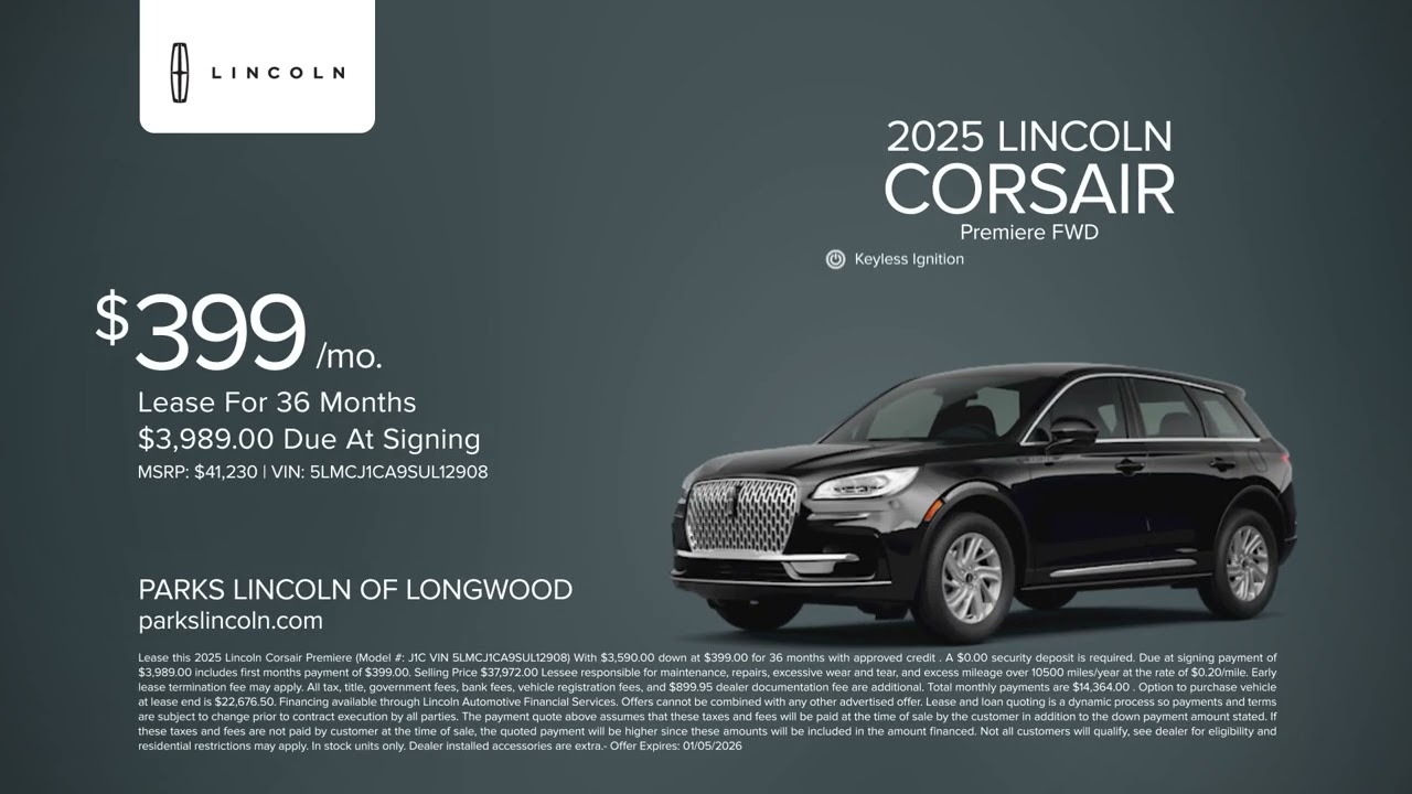 Lincoln Corsair 12/15/2025 6605518
