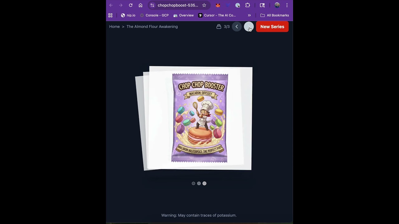 demo google hack : chop chop boost