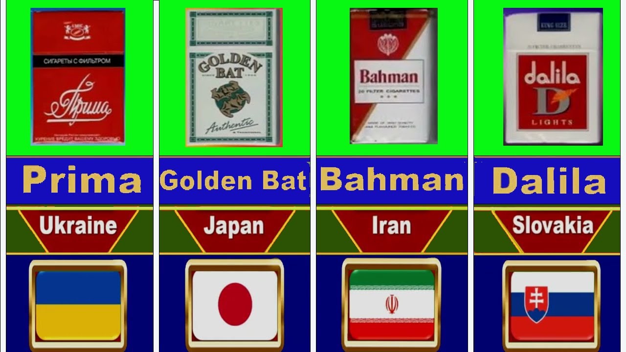Best selling Cigarettes brands in each different countries !! tobacco brands worldwide 2022