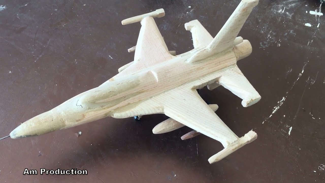 How to Make Wooden Fighter Aircraft | diy aeroplane craft