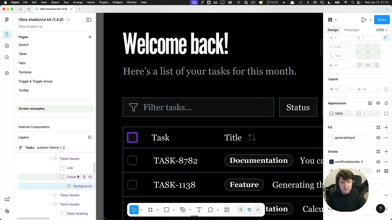 Obra shadcn/ui kit for Figma: multi theme improvements (1.4.0. release)