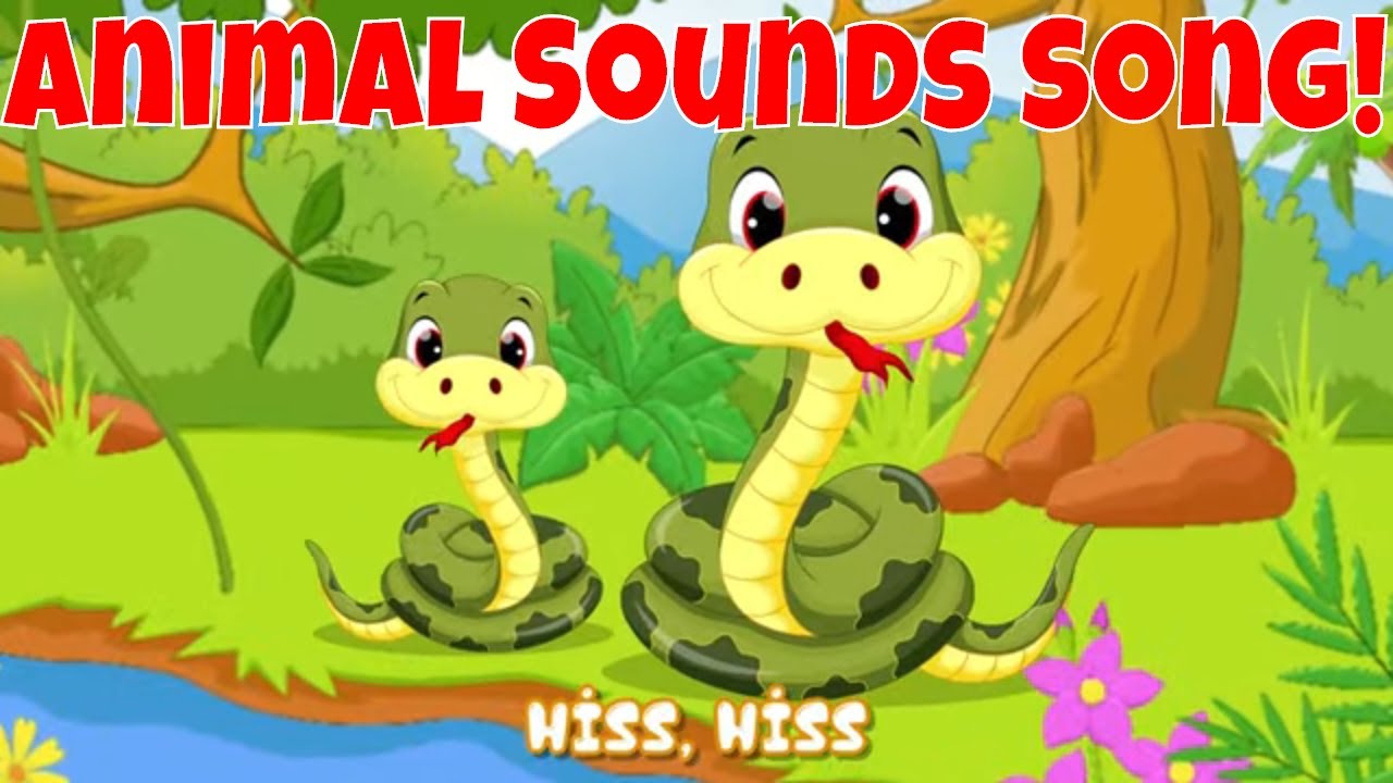 Animal Sounds Song! These Are the Sounds of Animals, for Kids!