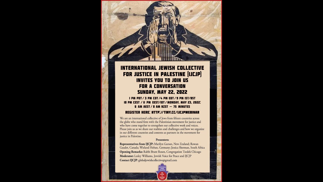International Jewish Collective for Justice in Palestine Webinar