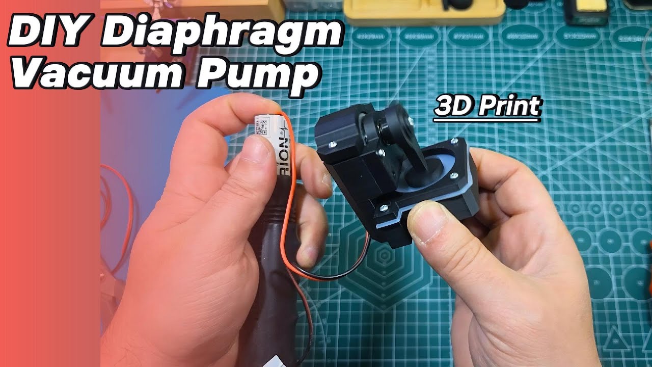 DIY Diaphragm Vacuum Pump – 3D Printed Maker Project