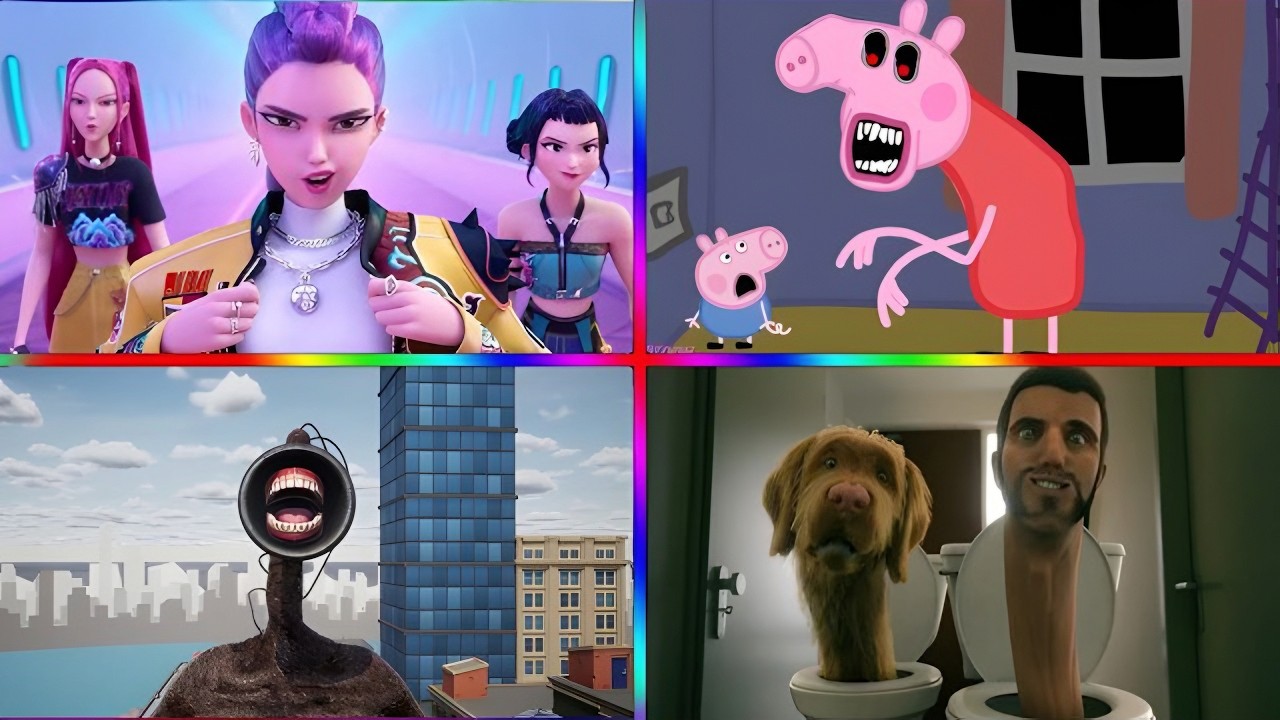 Skibidi Toilet🆚PEPPA PIG.EXE 🆚Siren Head 🆚Kpop demon hunter   🎶 Tiles Hop EDM Rush