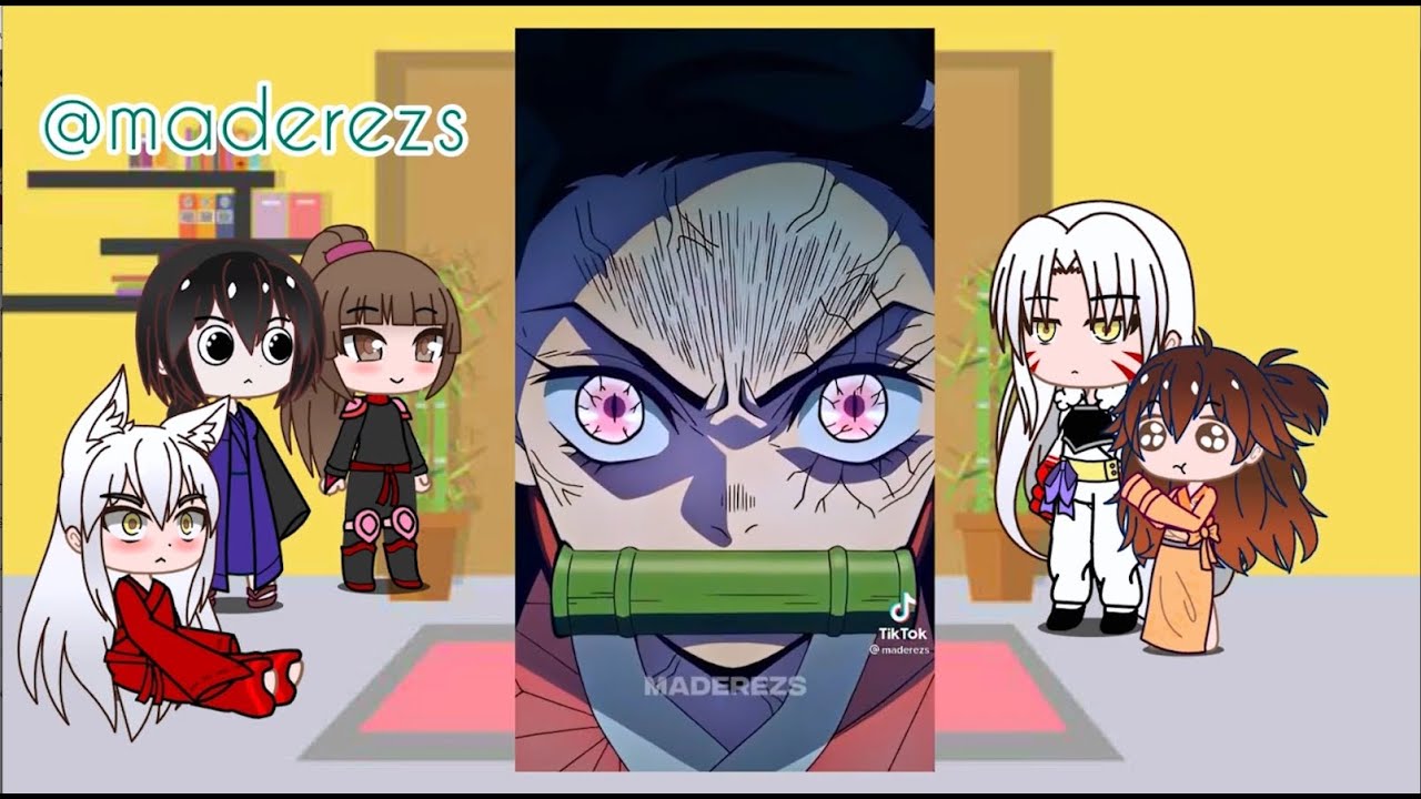 🔥 TOP 3 🔥 Inuyasha Characters react to Shinobu, Kanao, Nezuko, Kanroji Mitsuri (Obamitsu!!!) 💖 Gacha