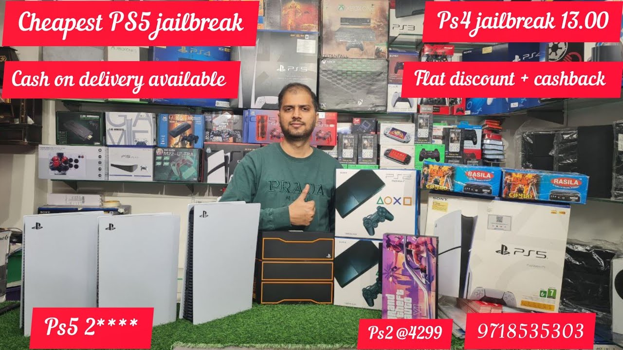 PS2 ₹ 4,299/- XBOX ₹ 5,999/- PS3 ₹ 7,999/- PS5 ₹ 34,500 /- Jailbreak | Game loaded PS5 #ps5jailbreak