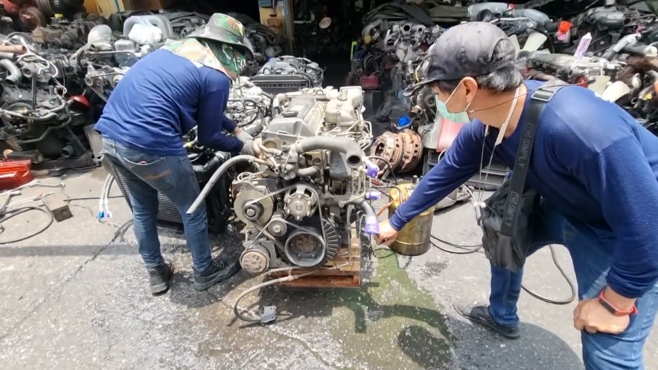 มัดจำกลางอากาศมาเอาเครื่องNissan Md 92 ไปใส่รถเกี่ยวเพชรเจริญที่จองไว้
