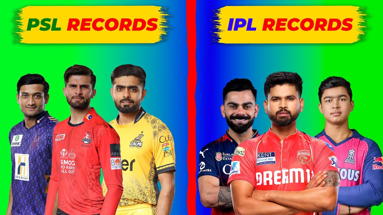 IPL 2025 Records VS PSL 2025 Records Comparison | Peak Cricket