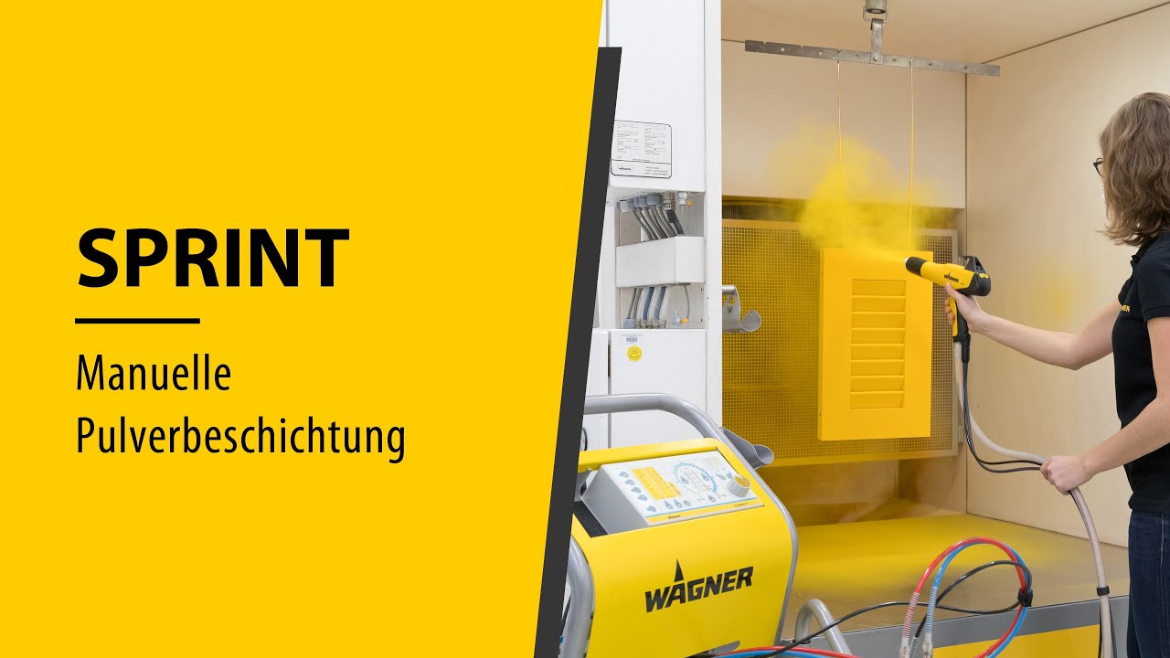 Manuelle Pulverbeschichtung mit SPRINT Produktfamilie von WAGNER