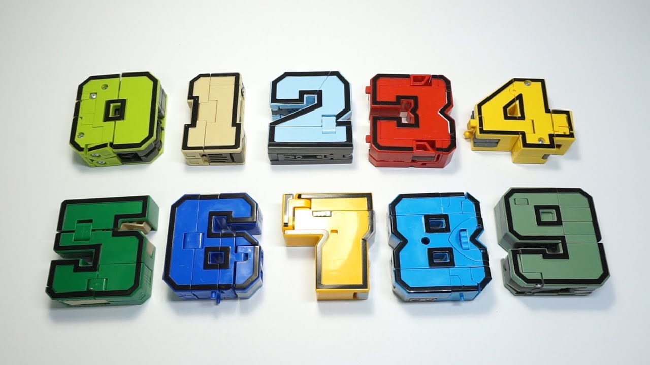 Learn numbers 0 to 9 with Transformation Robot Toys | video for kids toddlers
