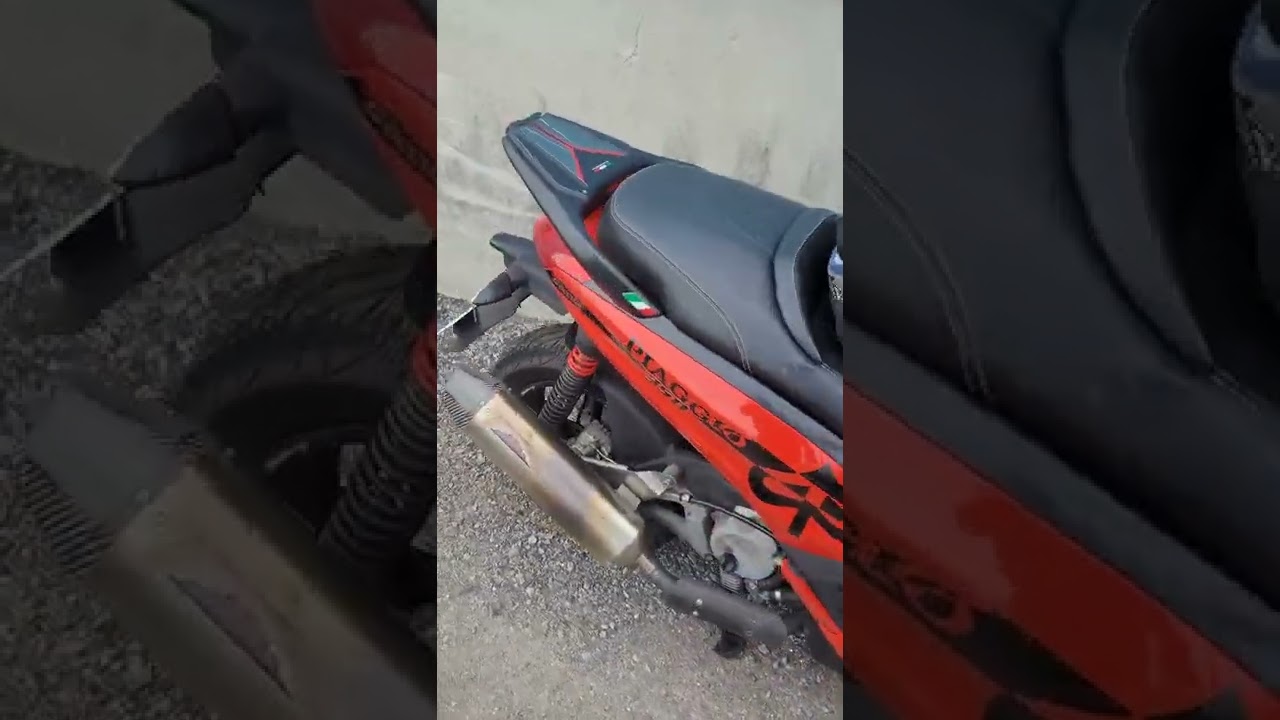 Custom PIAGGIO BEVERLY BV350 With MALOSSI EXHAUST Test sound