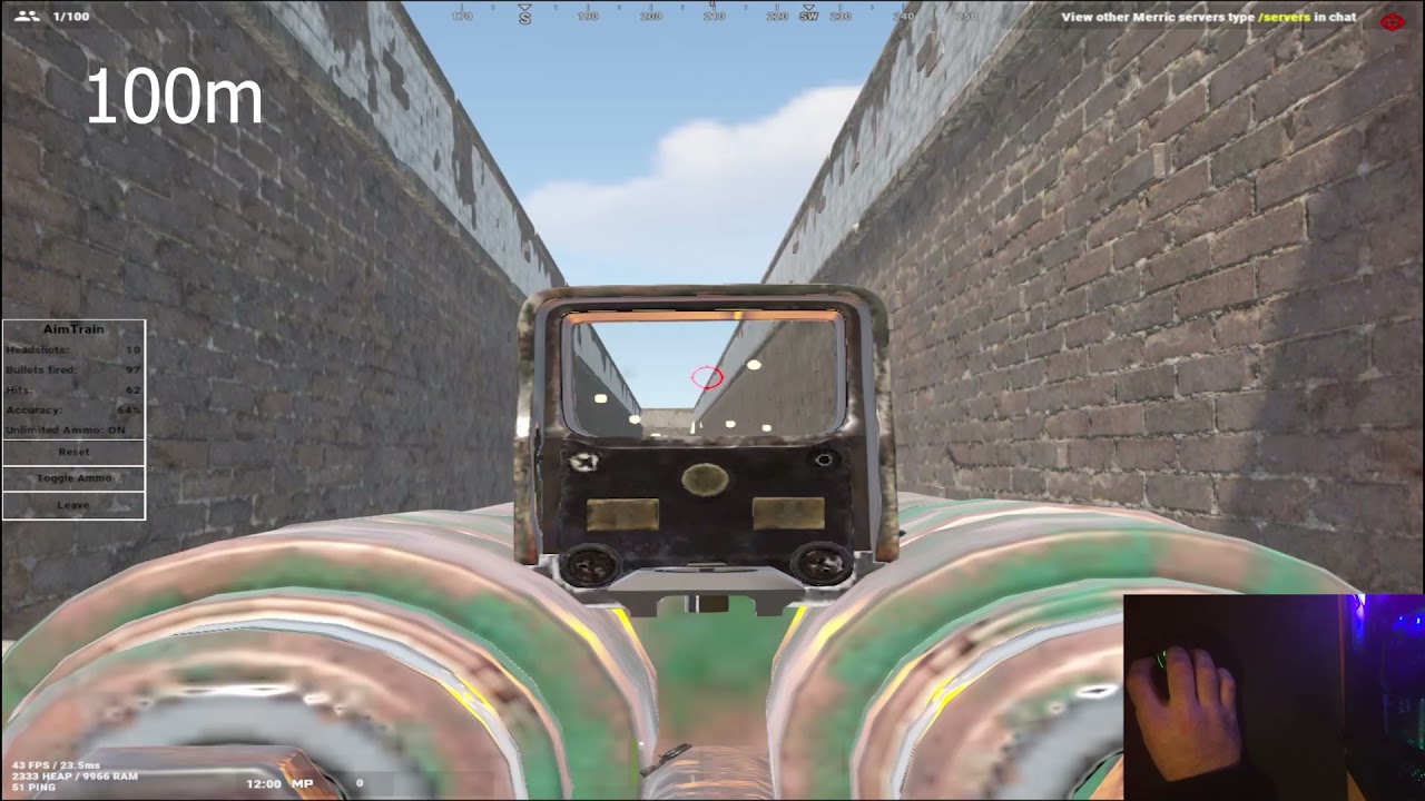 RUST 2022 Double Barrel Spray Control Tutorial // Handcam // 500+ Hours