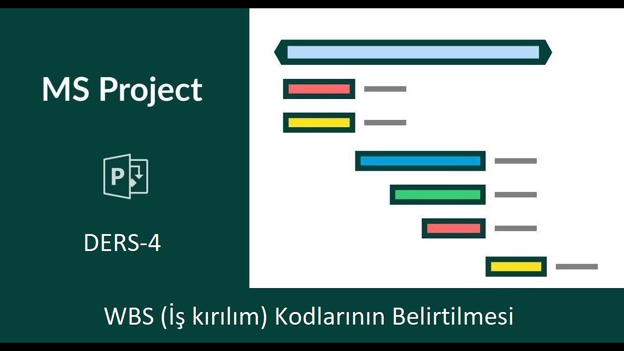 Ms Project - 4 - WBS (İş kırılım kodlarının belirtilmesi)