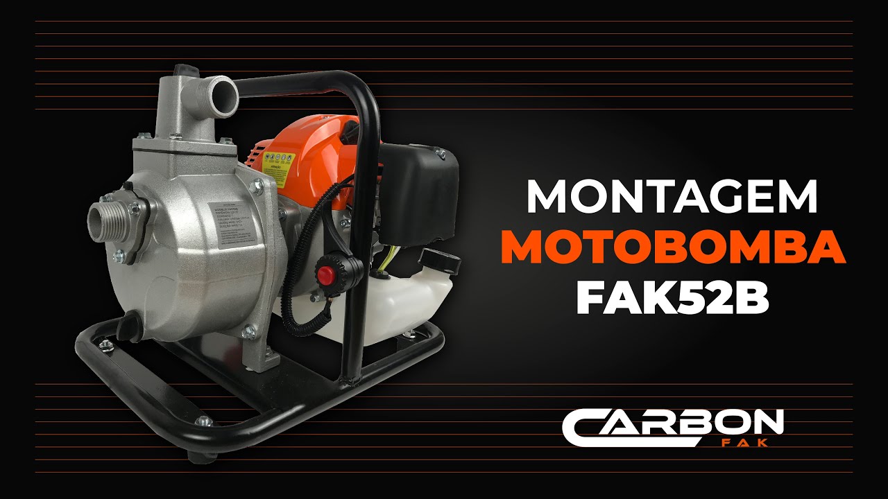 Montagem Motobomba Autoescorvante FAK52B - Carbon Fak