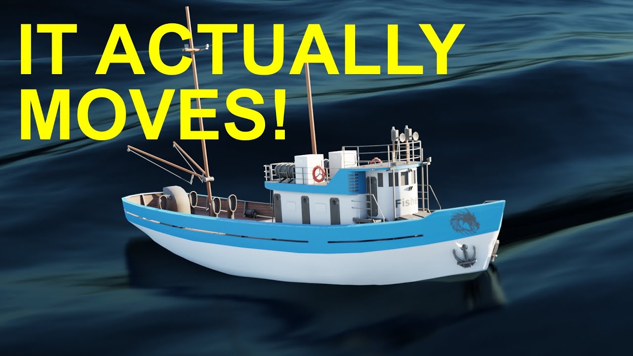 How to Make Anything Sail Through Water in Blender | Floating AND Moving