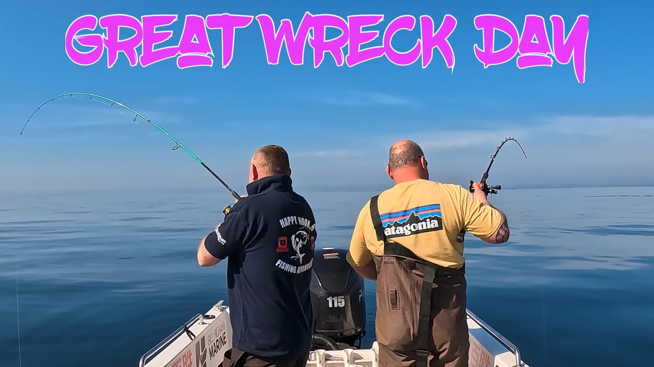 Wreck fishing out of Amlwch , uk sea fishing, north wales sea fishing