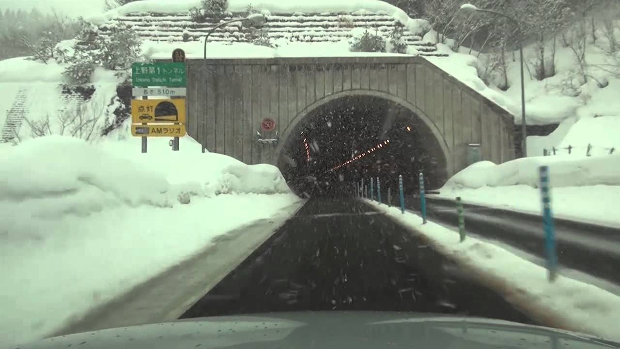 雪道　東海北陸自動車道　一宮ＪＣＴ～小矢部砺波ＪＣＴ　走破　等速車載