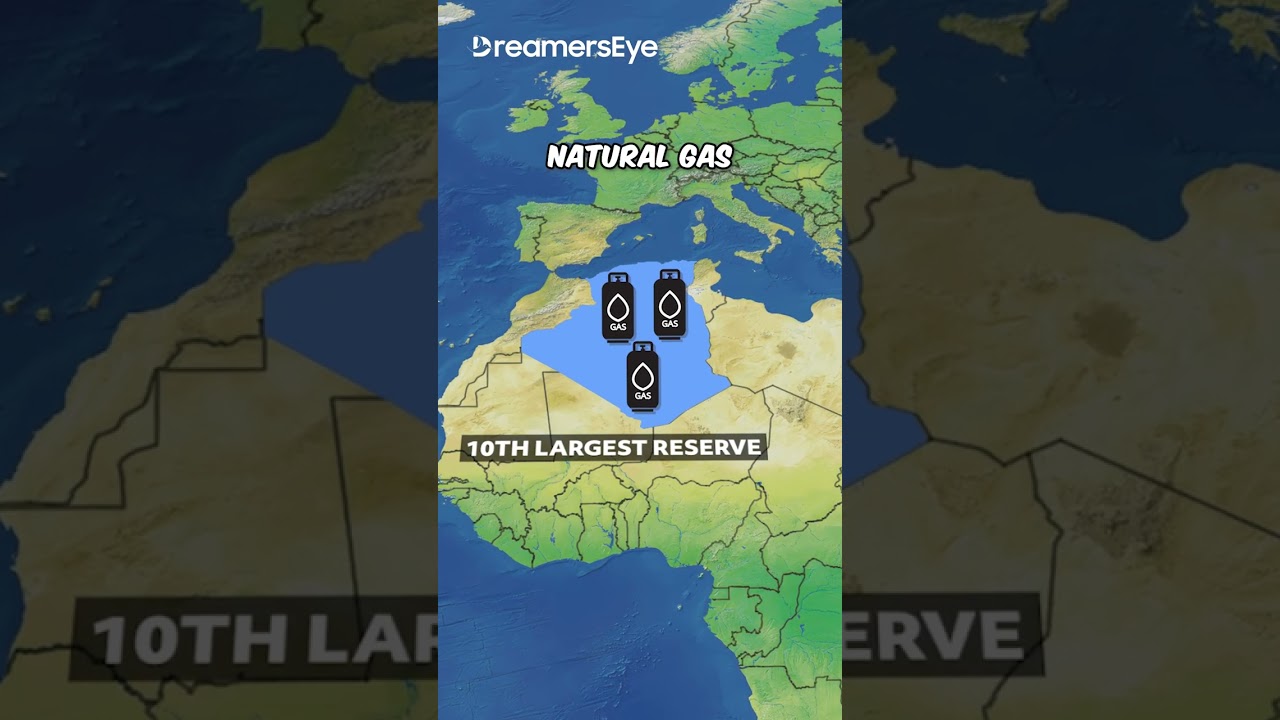 Algeria is a major producer of oil and natural gas in Africa #algeria #facts #shorts