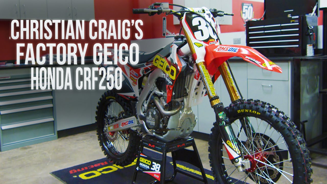 Inside Christian Craig's Factory Geico Honda CRF250 || Motocross Action Magazine