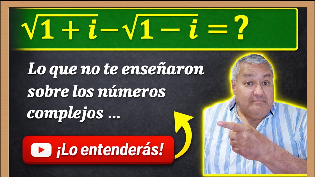 Raíz de números complejos... Mira cómo se convierte en un número real