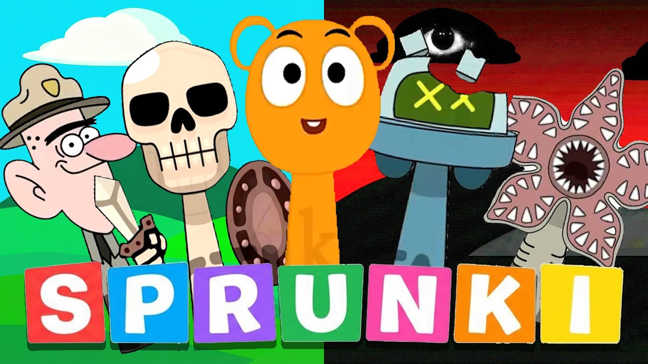 🐱‍🚀Squeak, ChatGPT, Roberto, RAAAH! Skeleton, Fluffy Emoji, Red Ball, Flip Incredibox Sprunki OC
