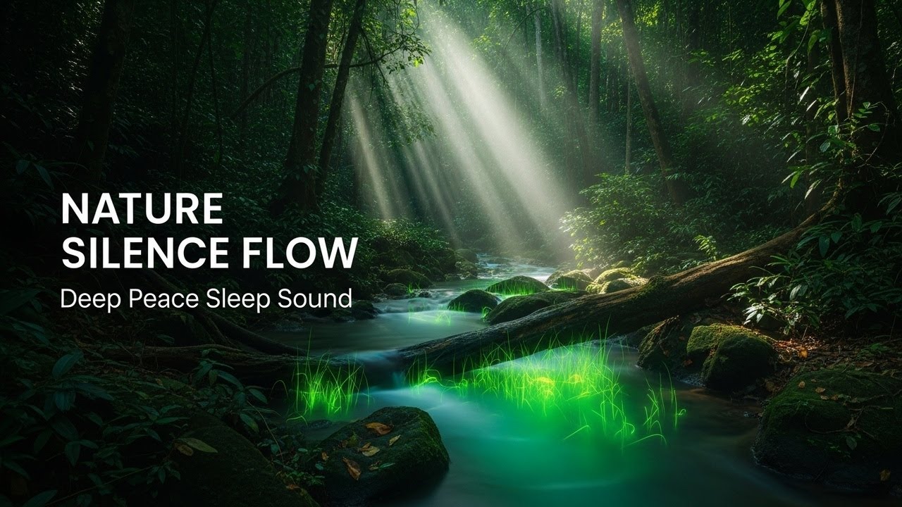 Tranquil Forest Ambience with Gentle River Flow for Sleep Study Meditation and Inner Peace