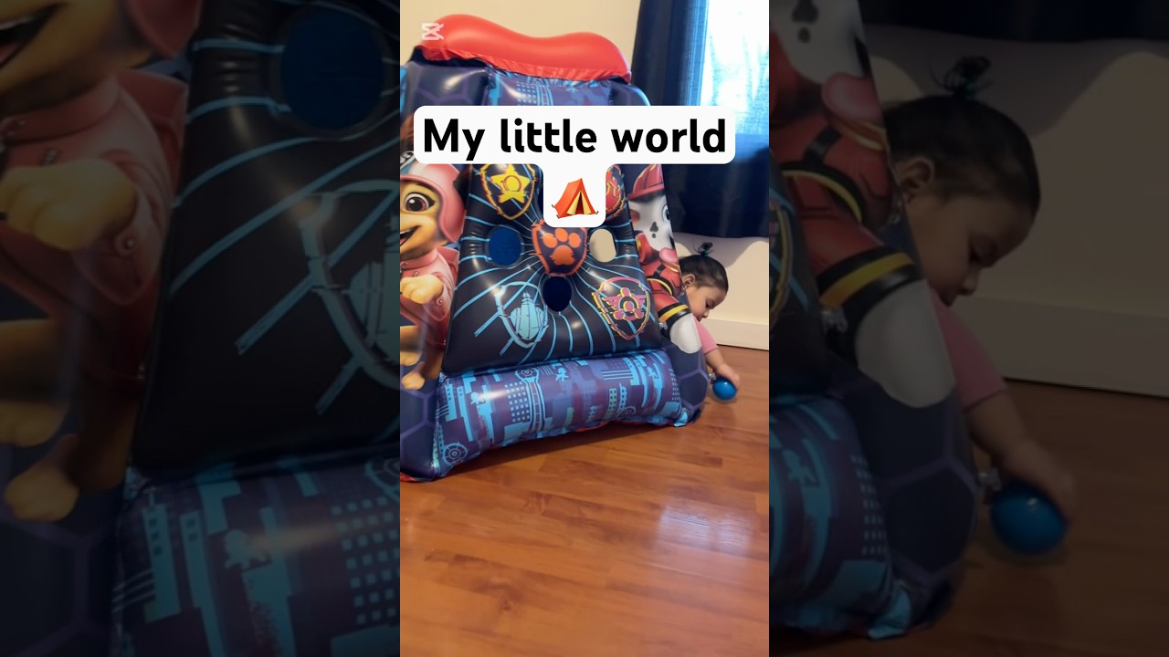Toddler Playing in Kids Tent Play House 🏕️ | Cute Baby Moments 