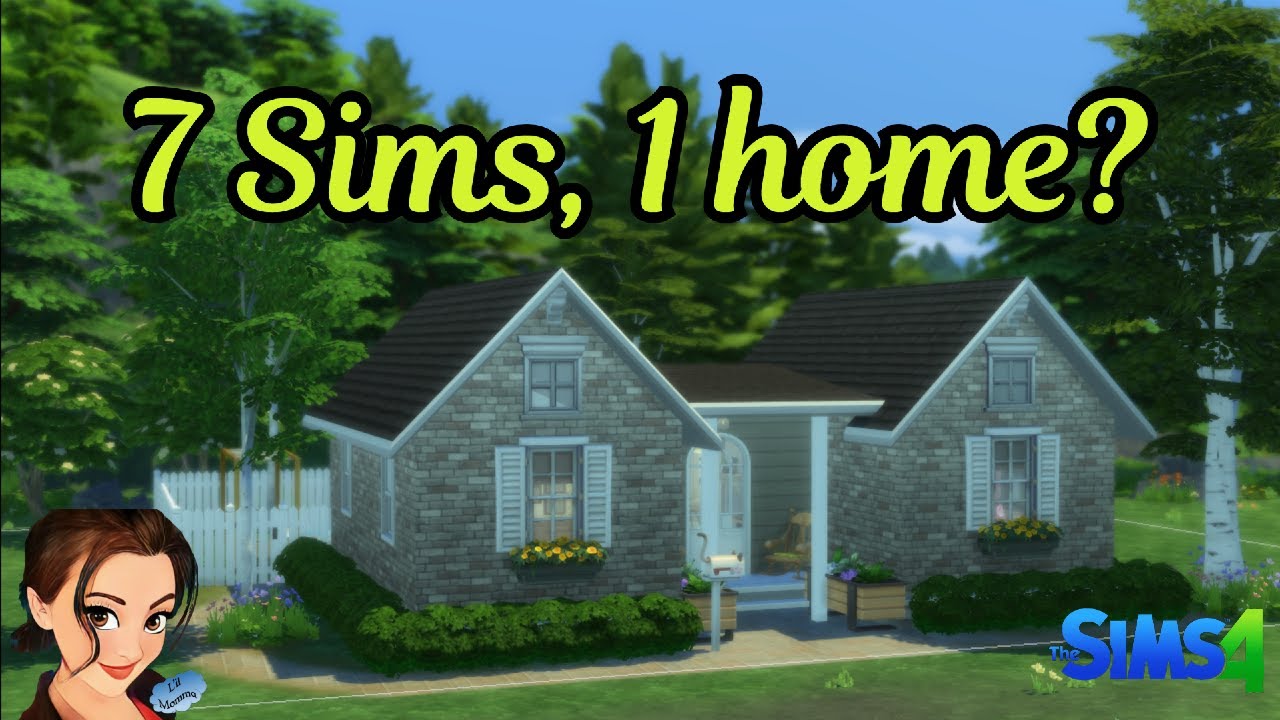 7 Sims In A Home (with a story) | Sims 4 | Walk Thru
